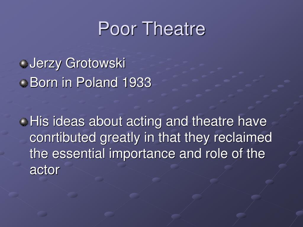 PPT Some 20 th Century Theatre Innovations PowerPoint Presentation