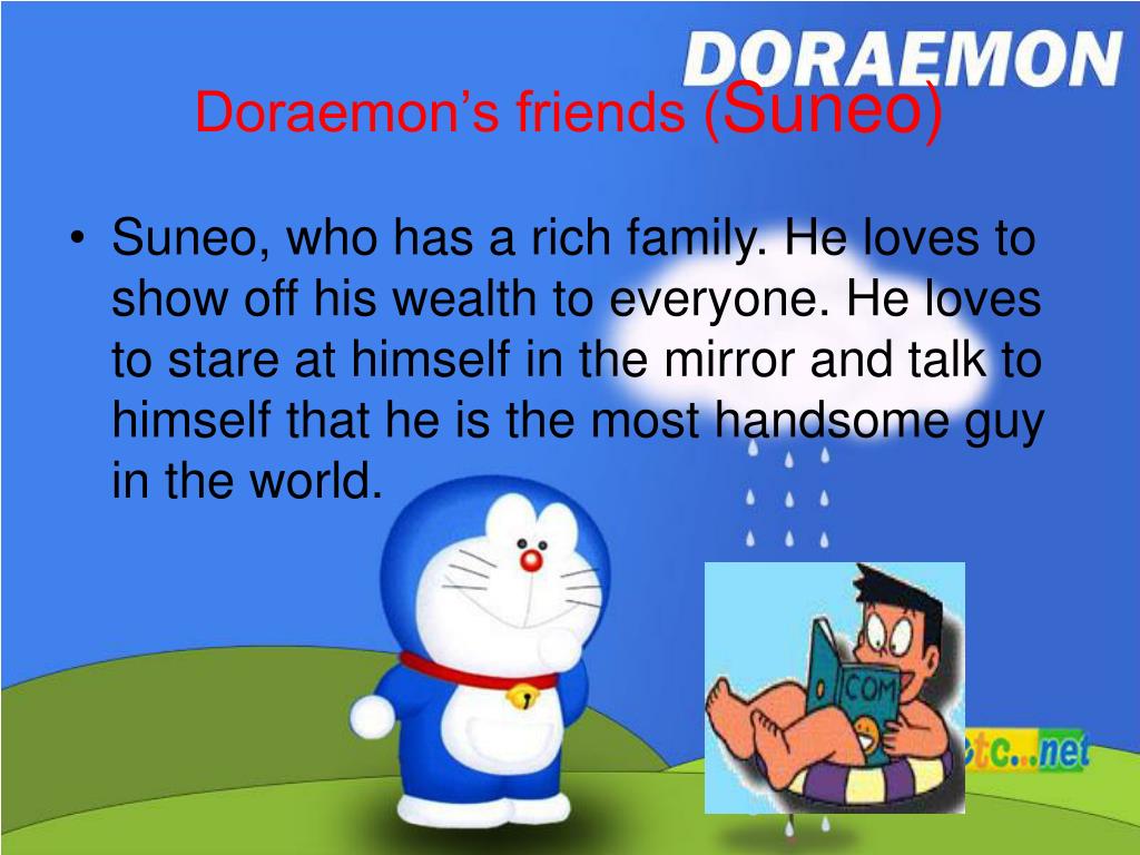 PPT - My favourite cartoon character ( doraemon) PowerPoint Presentation -  ID:5380574