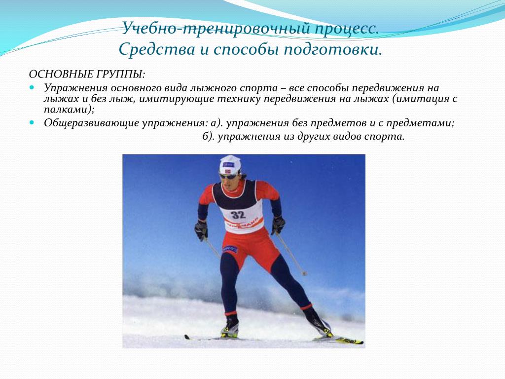 Лыжный спорт программы