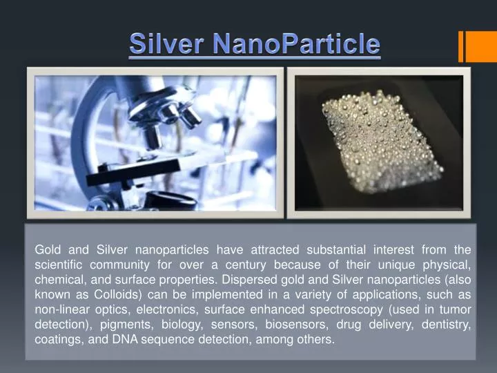 PPT - Industrial Silver Nanoparticle Applications PowerPoint ...