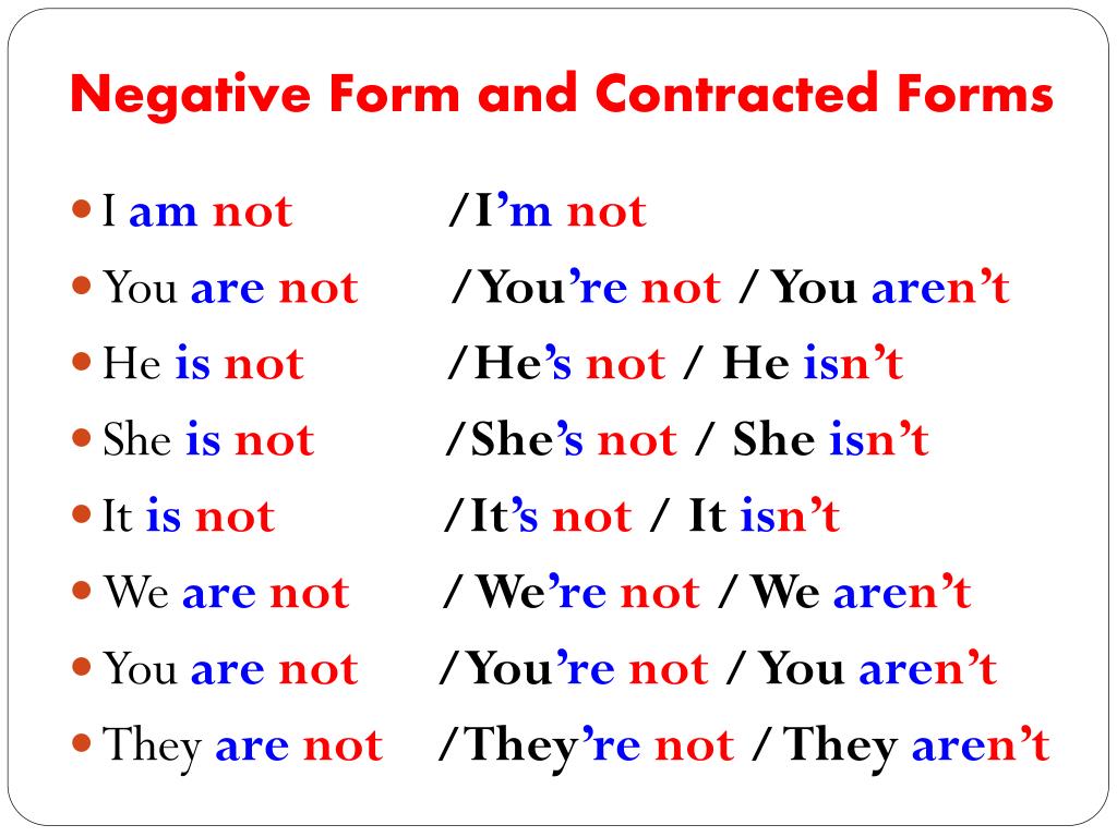 contracted form of will not