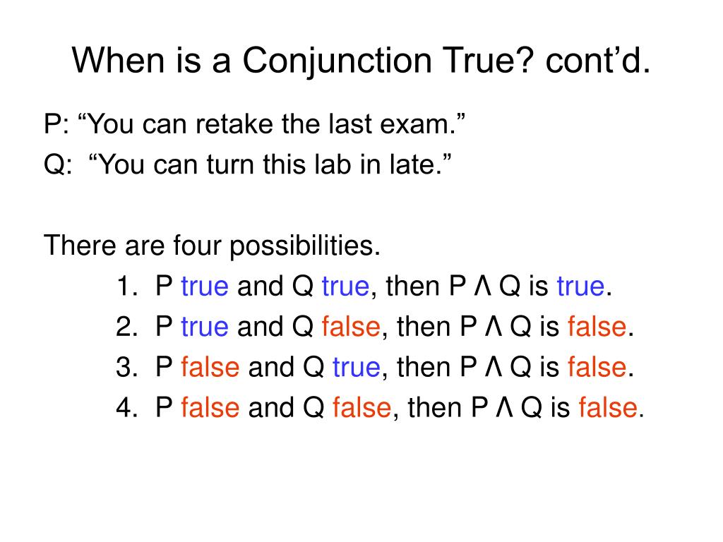 PPT Section 3 2 Truth Tables For Negation Conjunction And 