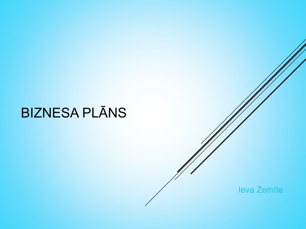 PPT - Biznesa plāns PowerPoint Presentation, free download - ID:5386262