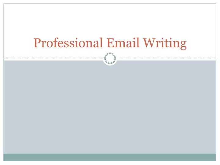 professional email writing n.