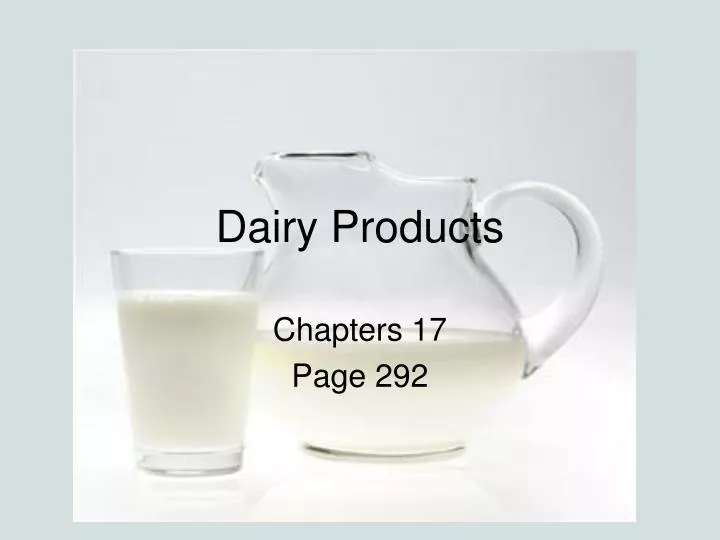 PPT Dairy Products PowerPoint Presentation, free