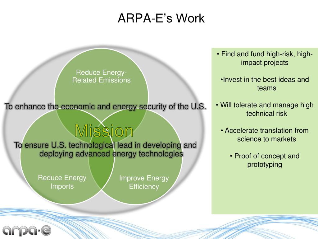 PPT ARPAE Technology to Market Objectives Josh Gould ( ARPAE