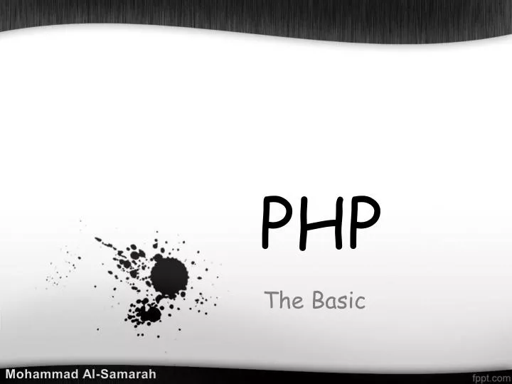 PPT - PHP PowerPoint Presentation, free download - ID:5390010