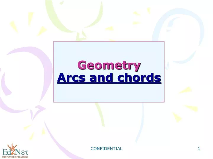 PPT - Geometry Arcs and chords PowerPoint Presentation, free download