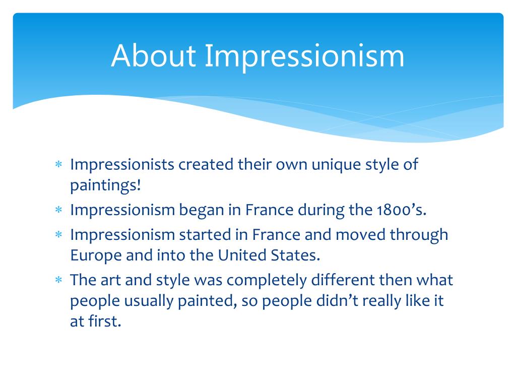 PPT - Impressionism PowerPoint Presentation, Free Download - ID:5390146