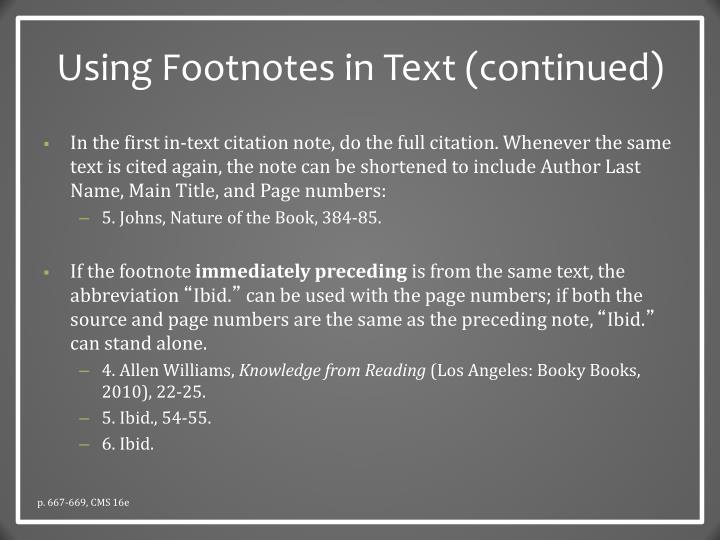 PPT - Chicago Style: The Basics PowerPoint Presentation - ID:5390412