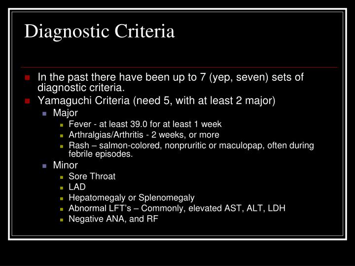 PPT Adult Still’s Disease PowerPoint Presentation ID5391572