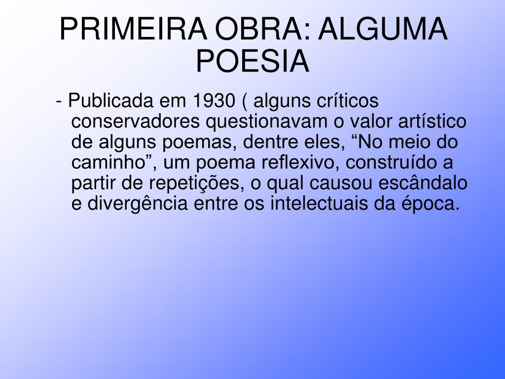 CARLOS DRUMMOND DE ANDRADE - ppt carregar