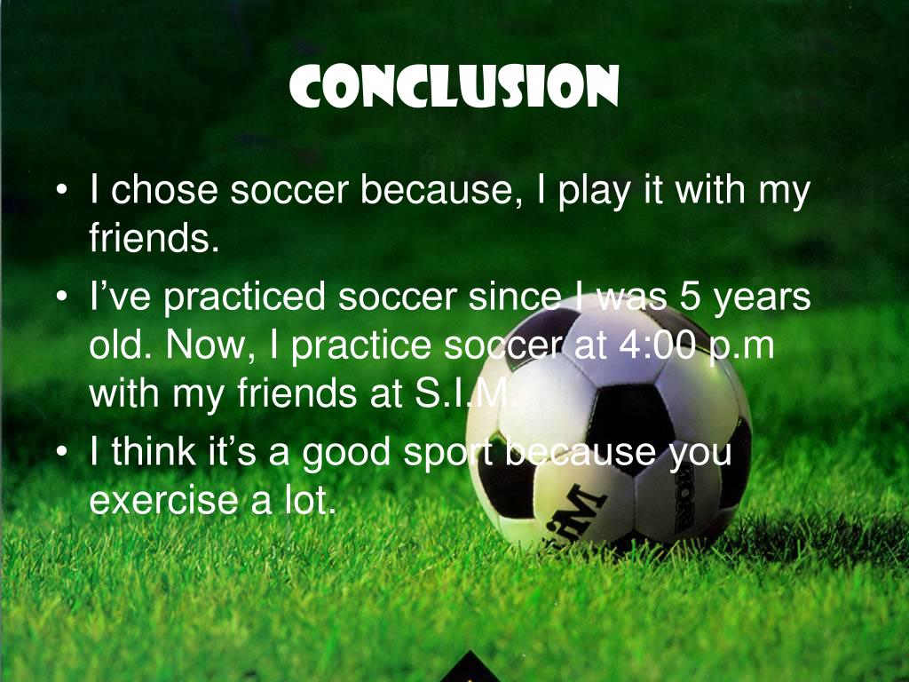conclusion of soccer essay