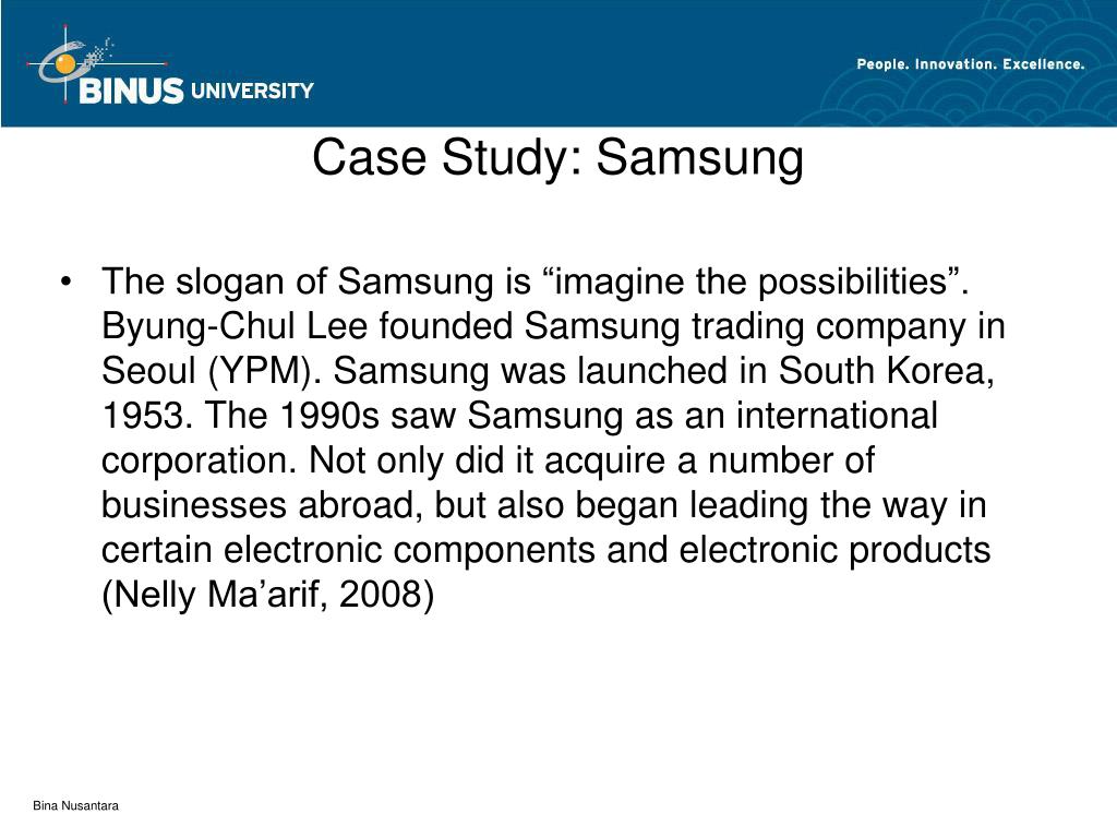 case study on samsung company