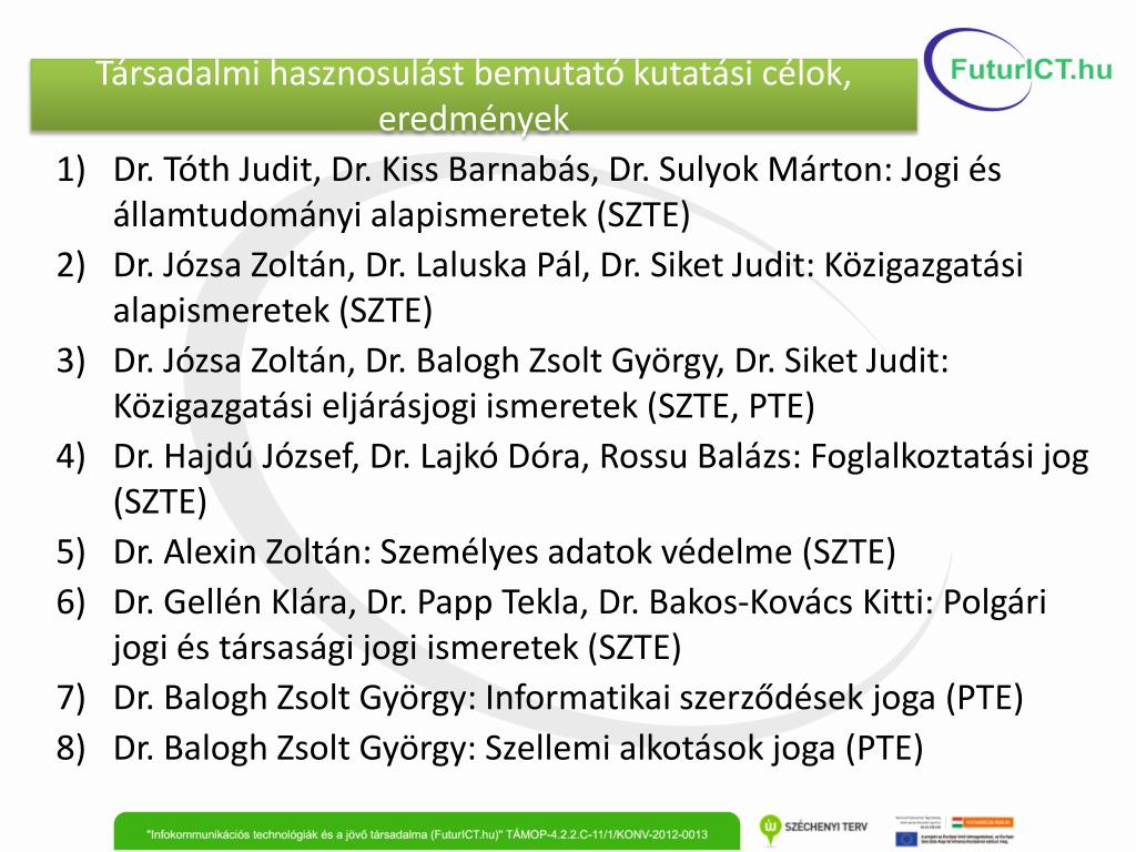 PPT - Adatvédelem alprojekt Dr. Alexin Zoltán PowerPoint Presentation -  ID:5393520