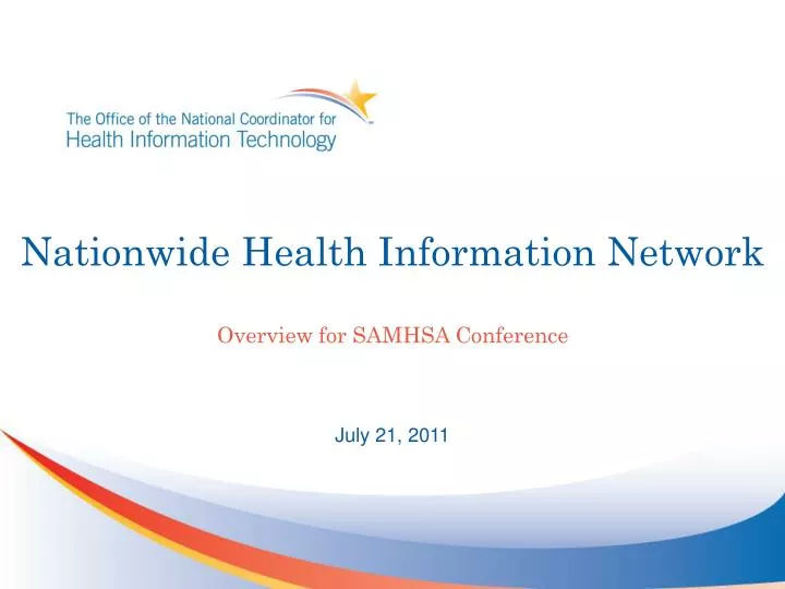 PPT Nationwide Health Information Network Overview for SAMHSA