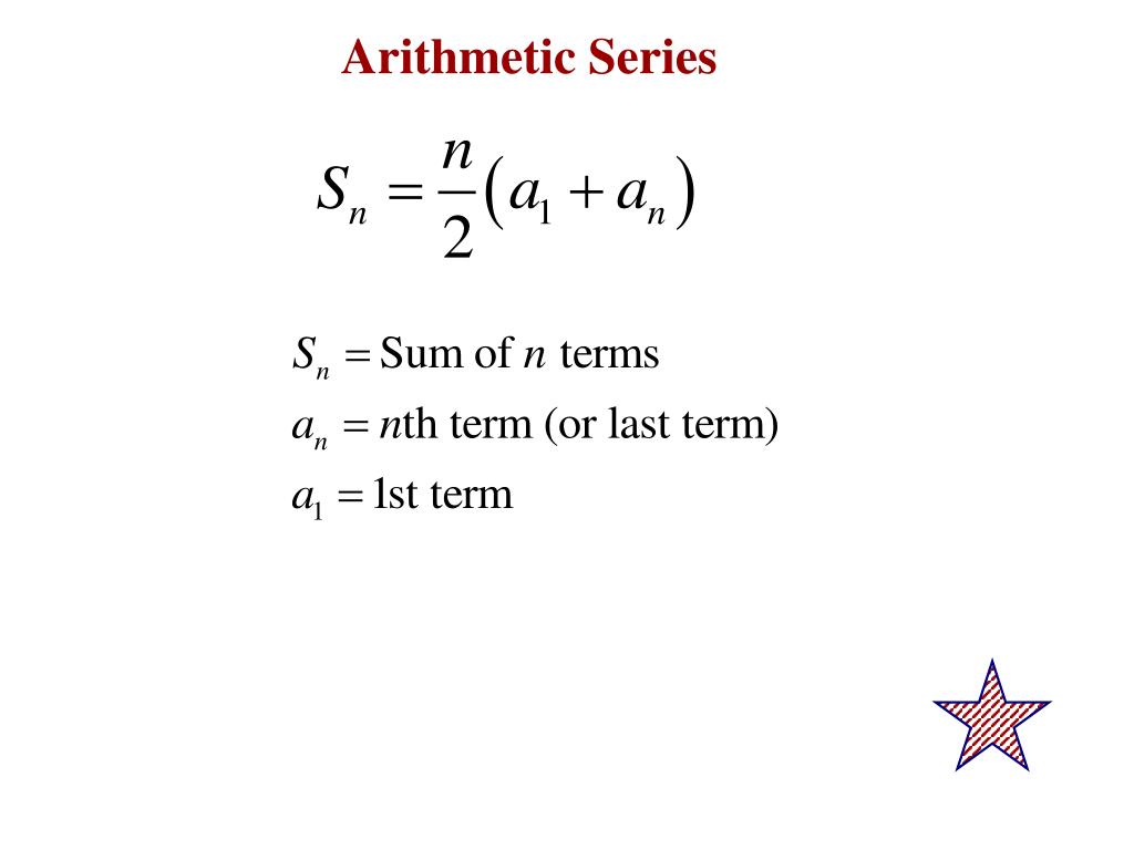 Ppt Arithmetic Series Powerpoint Presentation Free Download Id