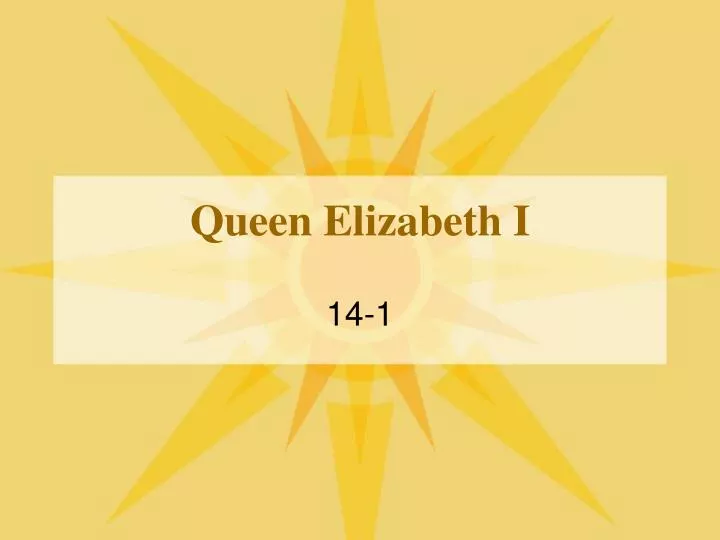 queen elizabeth i n.