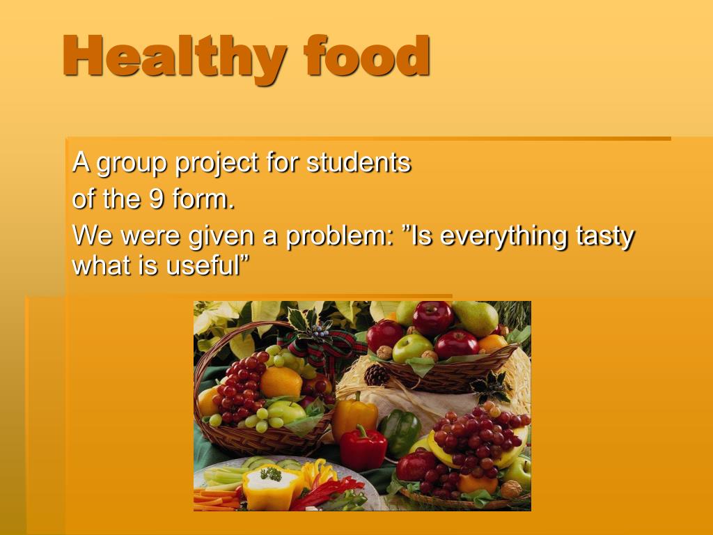 presentation about healthy food pdf
