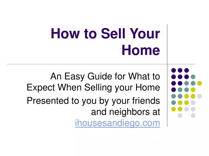 how to sell your home n.