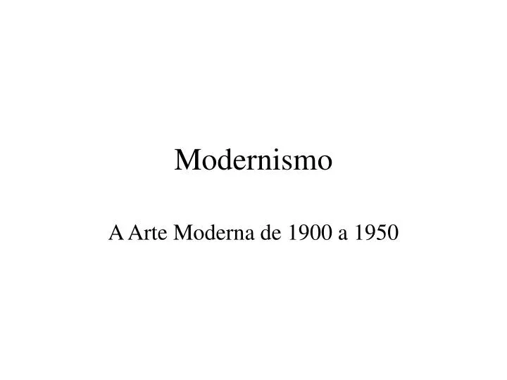 modernismo n.