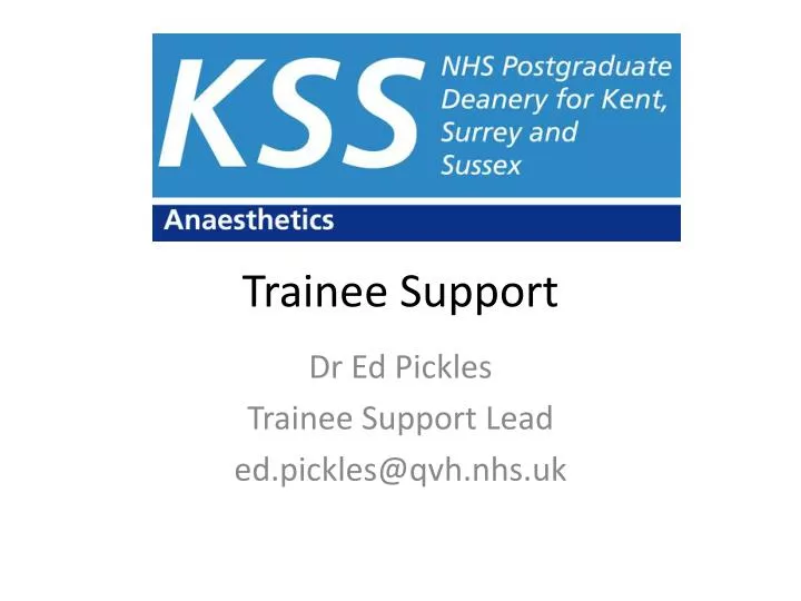 trainee support n.