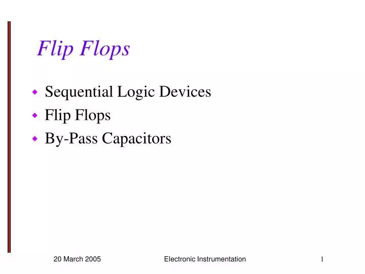 PPT - Flip Flops PowerPoint Presentation, free download - ID:5397232