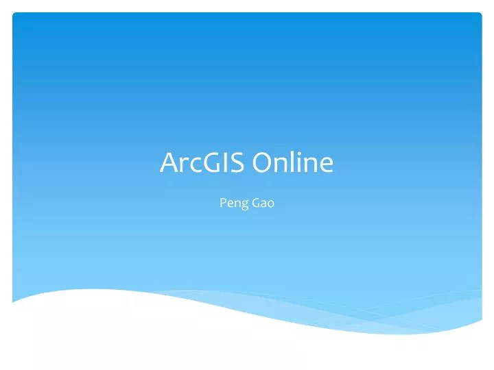 Ppt Arcgis Online Powerpoint Presentation Free Download Id