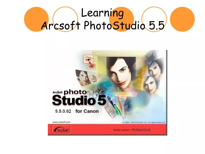 arcsoft photostudio 5.5 canon