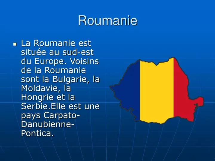 PPT Roumanie PowerPoint Presentation, free download ID5398069