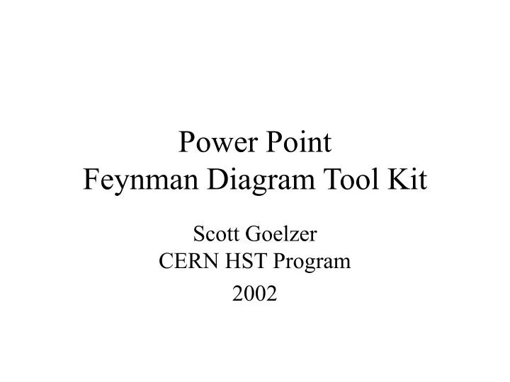 power point feynman diagram tool kit n.