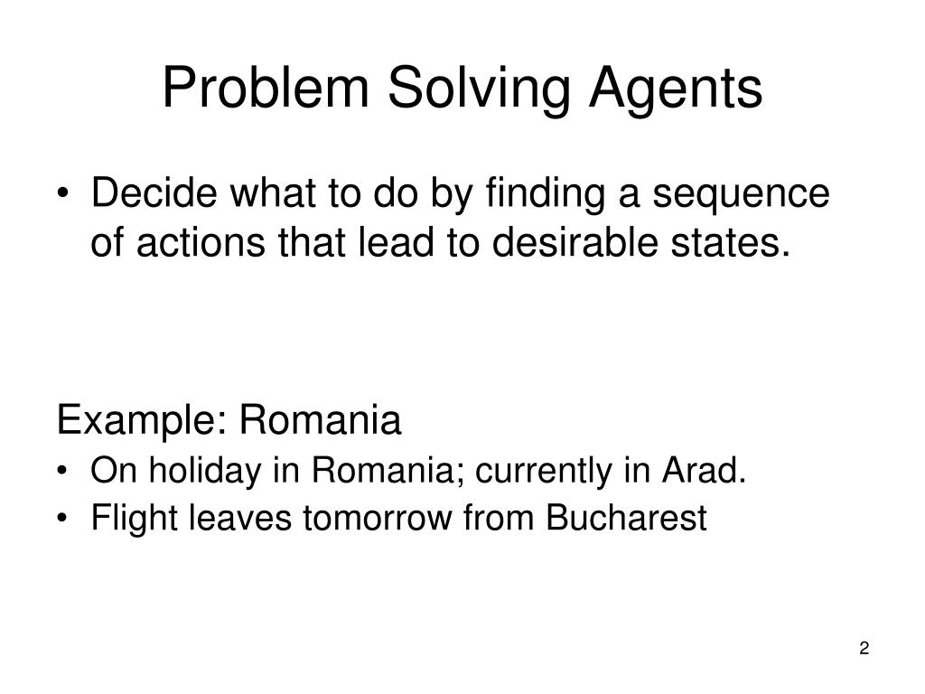 problem solving agents ppt