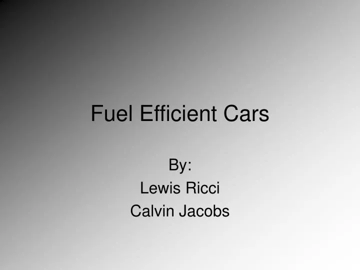 fuel efficient cars n.