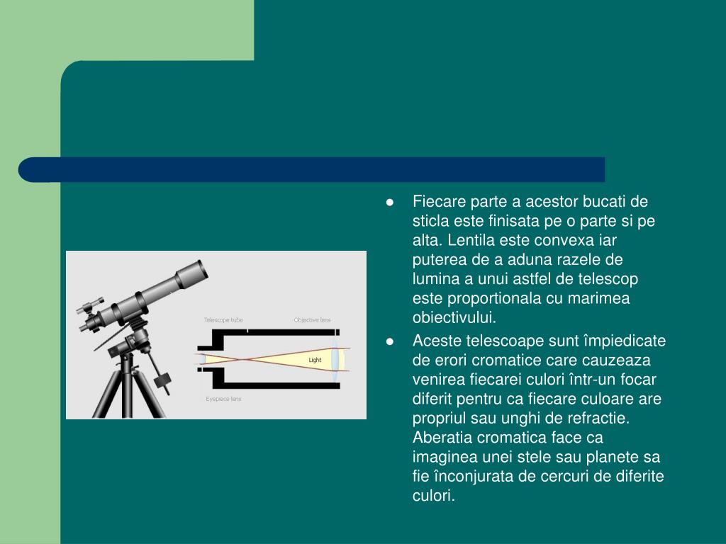 PPT - Telescopul optic PowerPoint Presentation, free download - ID:5401268