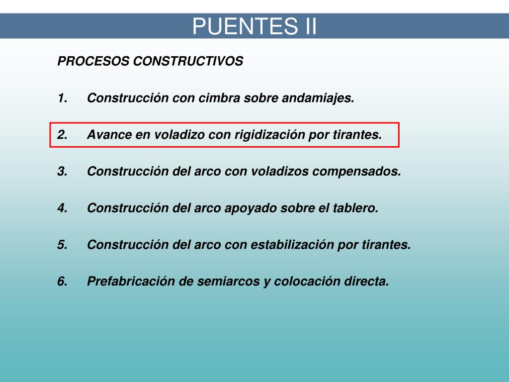 Ppt Puentes Ii Powerpoint Presentation Free Download Id5402118