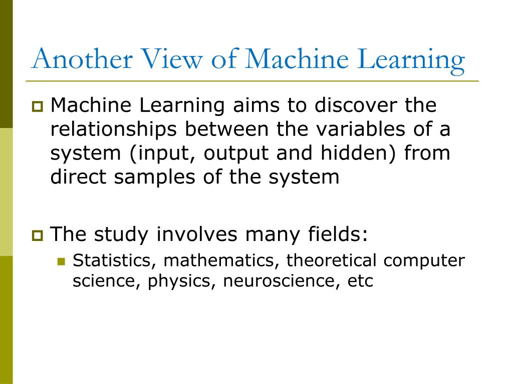 PPT - Chapter 8 Machine learning PowerPoint Presentation, free download -  ID:5402166