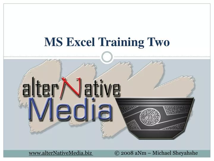 ms excel training two n.