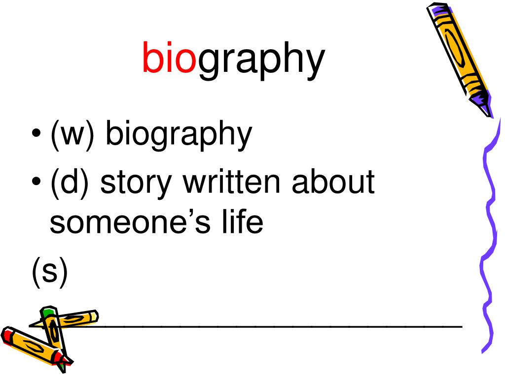 give me a sentence with the word biography