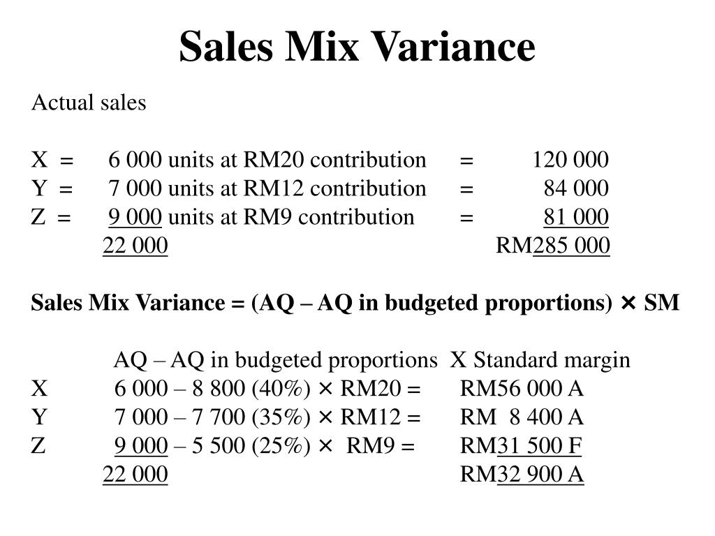 PPT Sales Variances PowerPoint Presentation, free download ID5403794