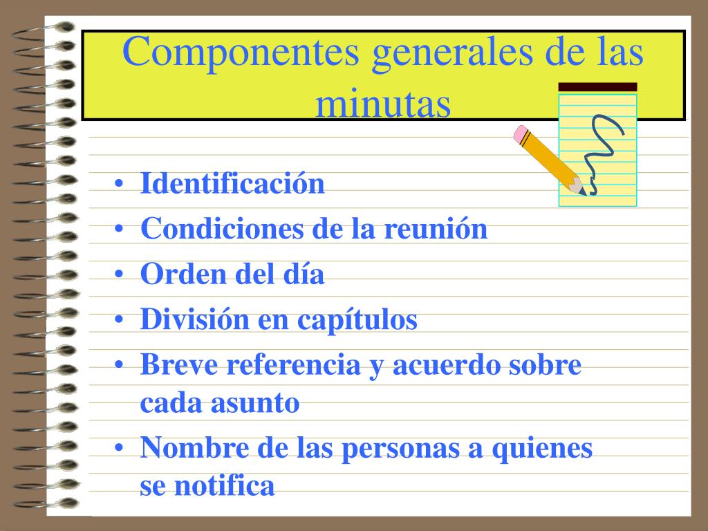 PPT - La minuta: una forma de dejar claro en qué quedamos PowerPoint
