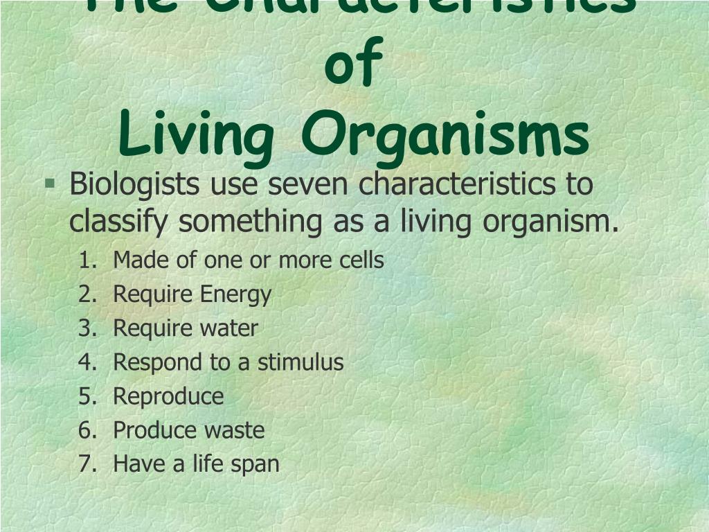 Which Of The Following Is Not A Characteristic Of All Living Things 