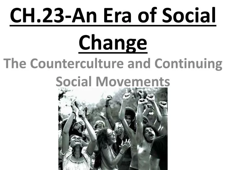 the revolution of a counterculture the revolution of a counterculture