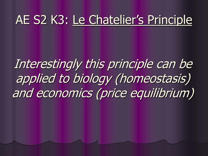 le chatelier s principle According to le chatelier’s principle, if pressure is increased, then the equilibrium shifts to the side with the fewer number of moles of gas. le chatelier s principle According to le chatelier’s principle, if pressure is increased, then the equilibrium shifts to the side with the fewer number of moles of gas.