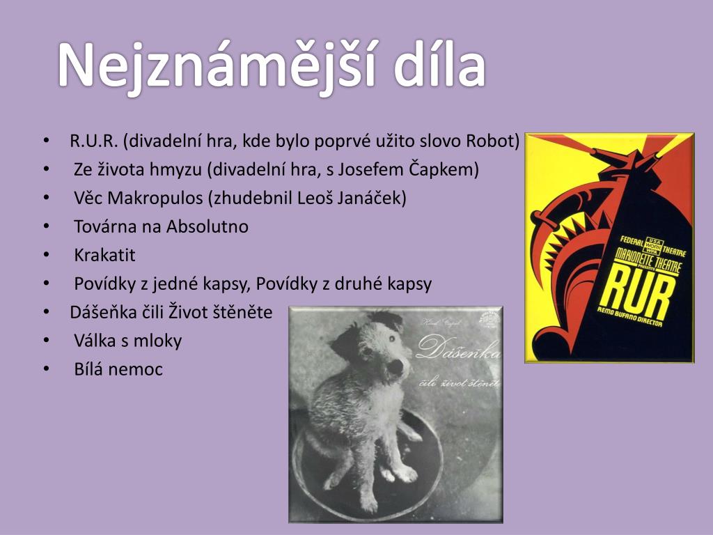 PPT - KAREL ČAPEK PowerPoint Presentation, free download - ID:5404882