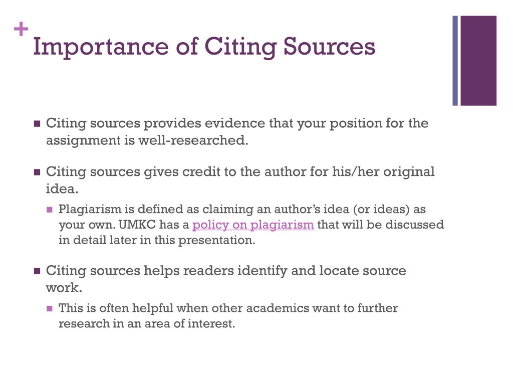 is citing sources important in writing informative essay why