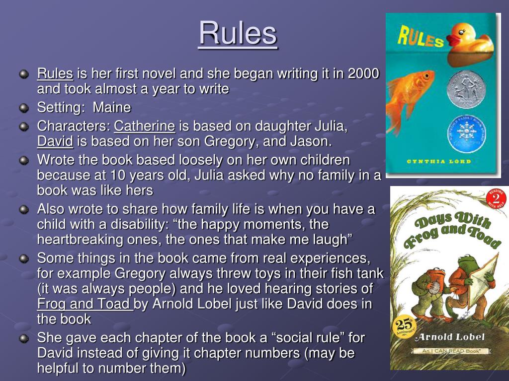 rules by cynthia lord setting rules by cynthia lord setting