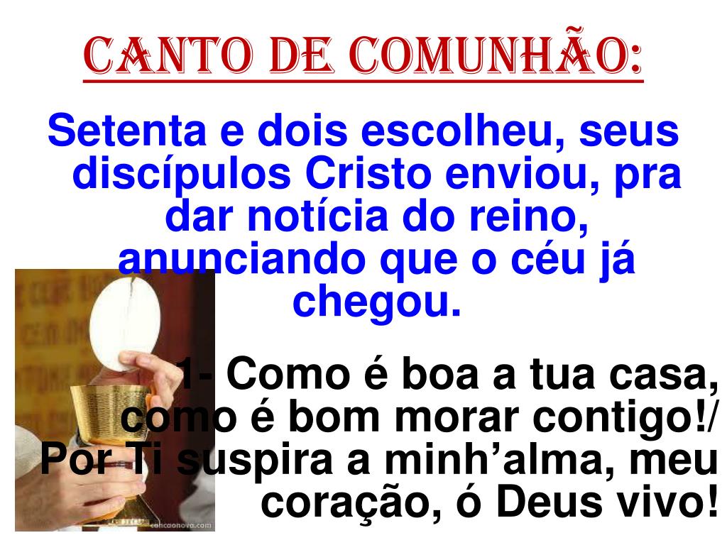 PPT - BEM-VINDOS À 14ª semana COMUM! Festa de Santa Paulina de