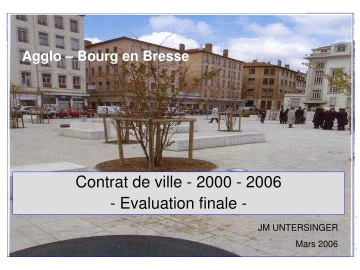 contrat de ville 2000 2006 evaluation finale n.