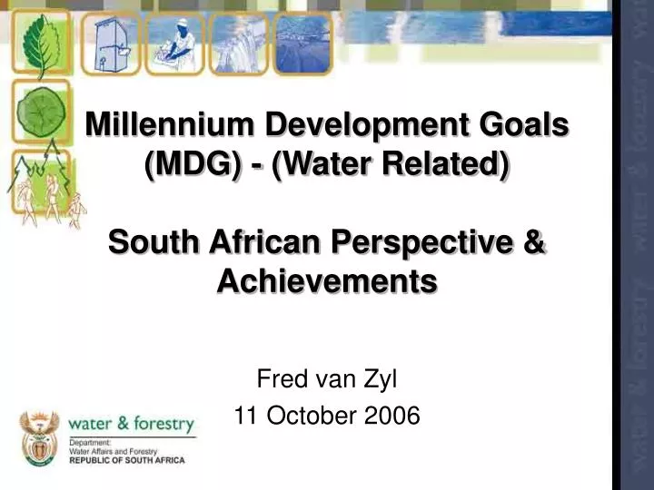 South Africa Development Goals For 2015
