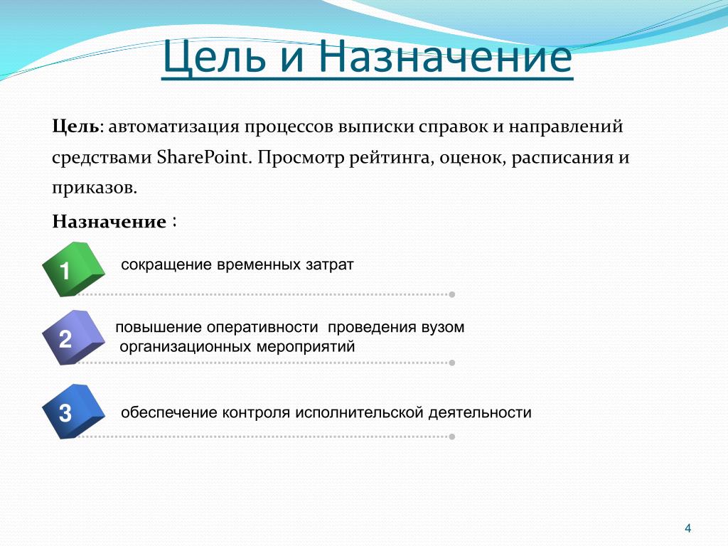 Назначение и цели проекта